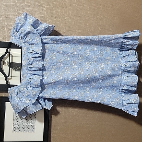 The Vampire's Wife The Cry Baby Ruffled Floral-Print Mini Dress (UK 12) - Picture 5 of 13